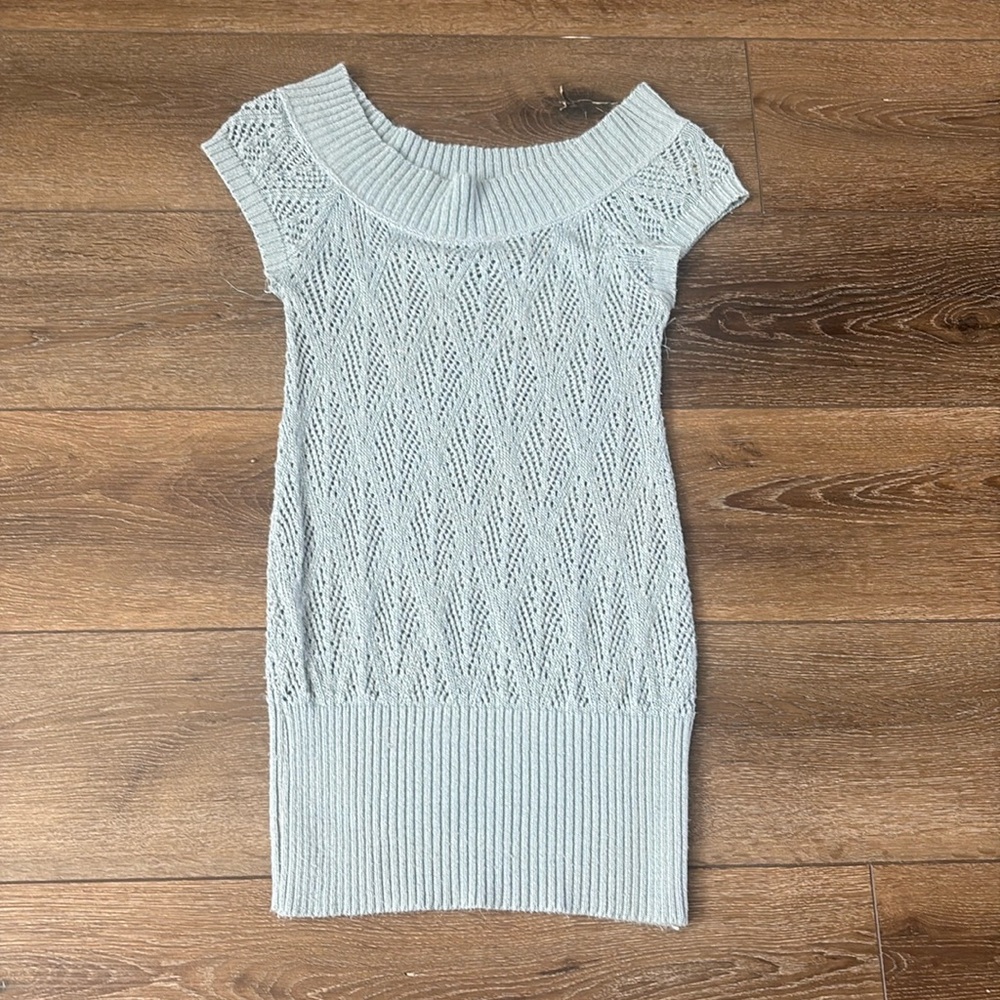 Light Blue Sweater Top